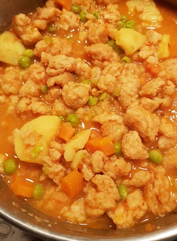 bocconcini di soia secchi ricchi di proteine vegetali