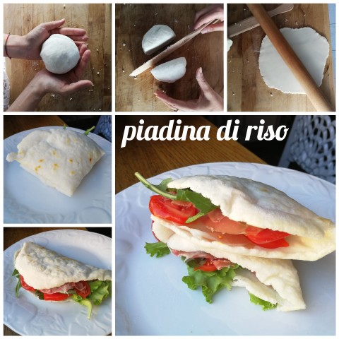 piadina di riso senza glutine cotta in padella